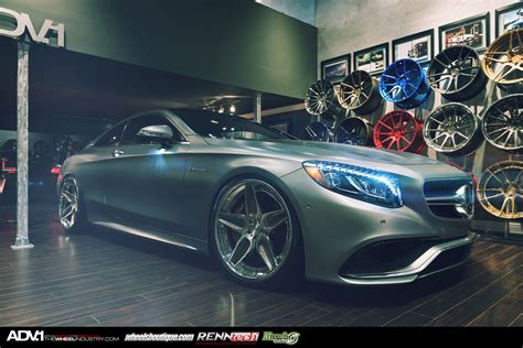 Matte Grey Mercedes Benz S63 Amg Coupe With Adv1 Wheels Gtspirit