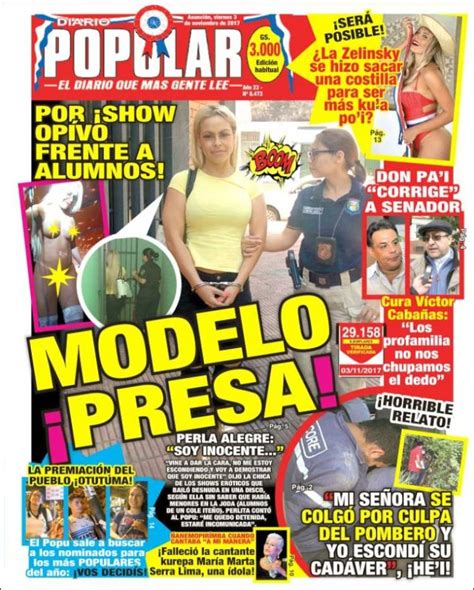 Periódico Diario Popular Paraguay Periódicos De Paraguay Edición De