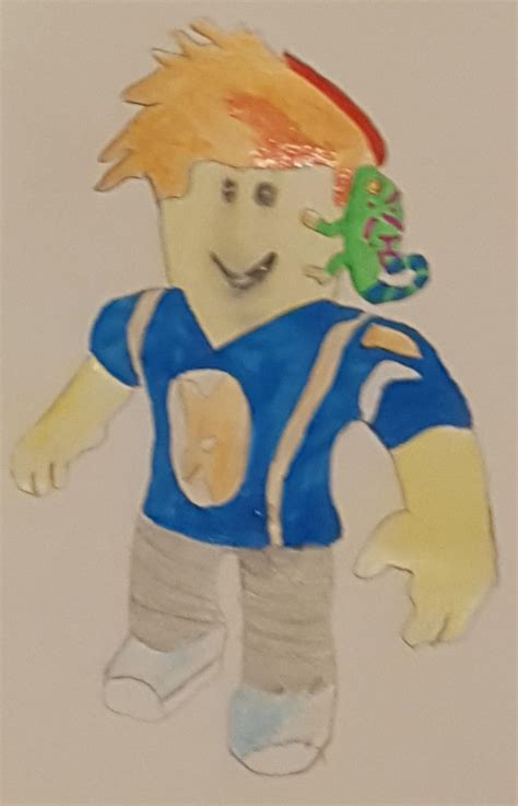 Roblox Character Drawing Boy This Is A Character That I Like To Call