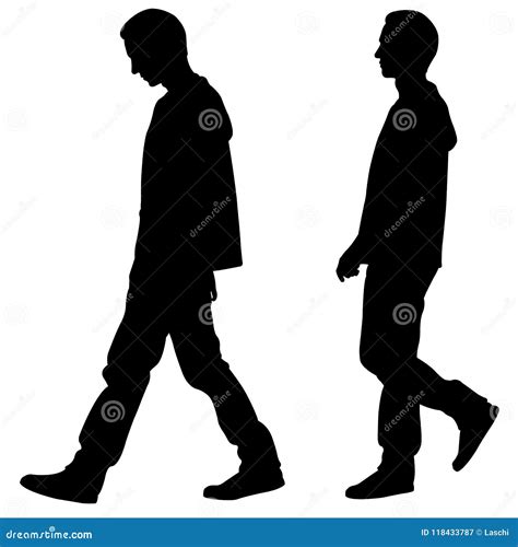Siluetas De Personas Caminando Imagen De Personas Caminando Conjunto
