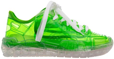 Gcds Rubber Skate Clear Sneakers In Green For Men Lyst