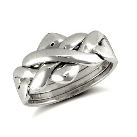 Sterling Silver 4 Piece Puzzle Ring Jewellery From Hillier Jewellers Uk