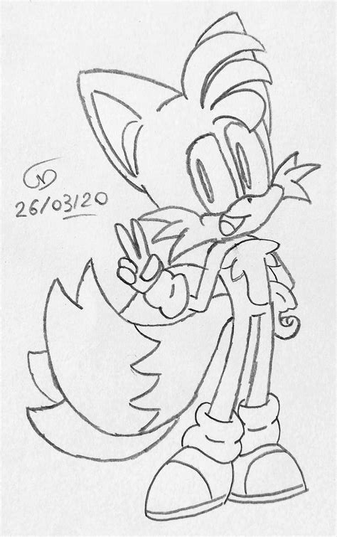 Tails Sketch By Nickydust On Deviantart