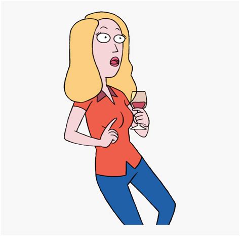 Beth Smith Rick And Morty Wine Hd Png Download Kindpng