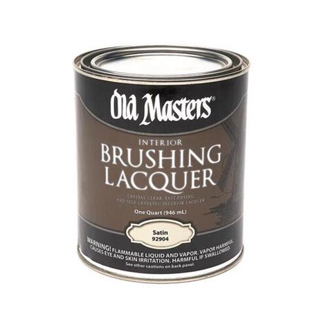 Old Masters 92904 Brushing Lacquer Satin Clear Oil Based 1 Qt Clear