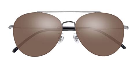 Laredo Aviator Prescription Sunglasses Gray Frame With Brown Lenses Mens Sunglasses Payne