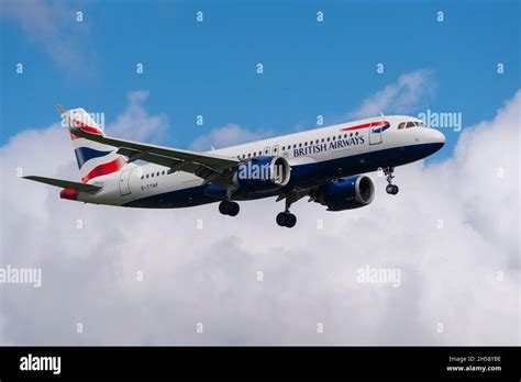 British Airways Airbus A320 Neo Airliner Jet Plane G Ttnf On Approach