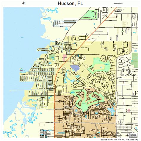 Hudson Florida Street Map 1232825