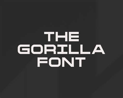 The Gorilla Font New Bold Times