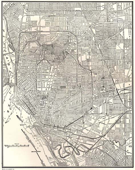 Vintage Buffalo New York Street Map 1937 City Map Of Buffalo Etsy
