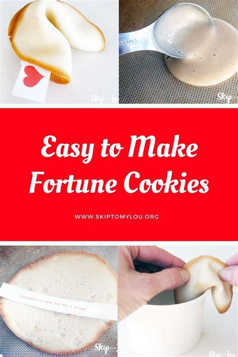 Easy To Make Fortune Cookies Recipe Fortune Cookies Recipe Easy