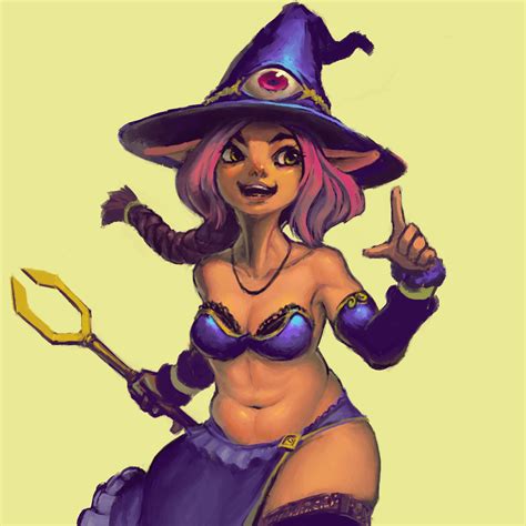 artstation chubby witch