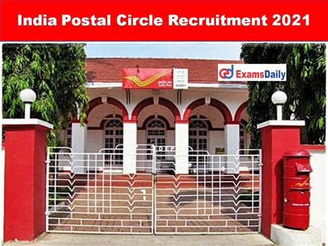 India Postal Circle Recruitment 2021 3400 Vacancies 10th Pass Can