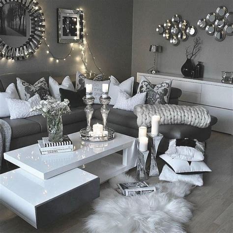 10 Black White And Silver Living Room Decor