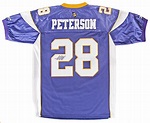Adrian Peterson Autographed Minnesota Vikings Replithentic Purple ...