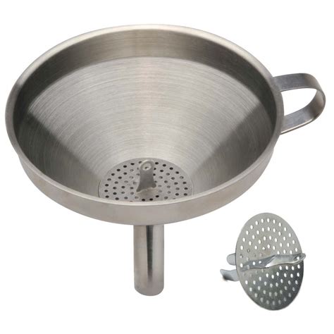 This funnel is perfect for restaurants, cafes, and caterers alike. Norpro Stainless Steel Funnel With Strainer - Walmart.com ...