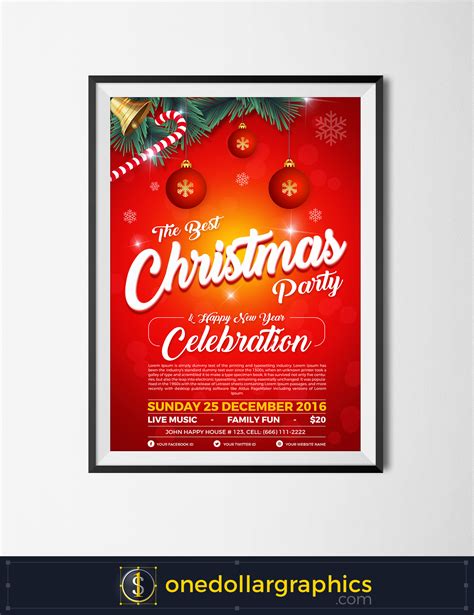 See more ideas about party flyer, new years party, flyer. Free Christmas & Happy New Year Party Flyer Template in Ai ...