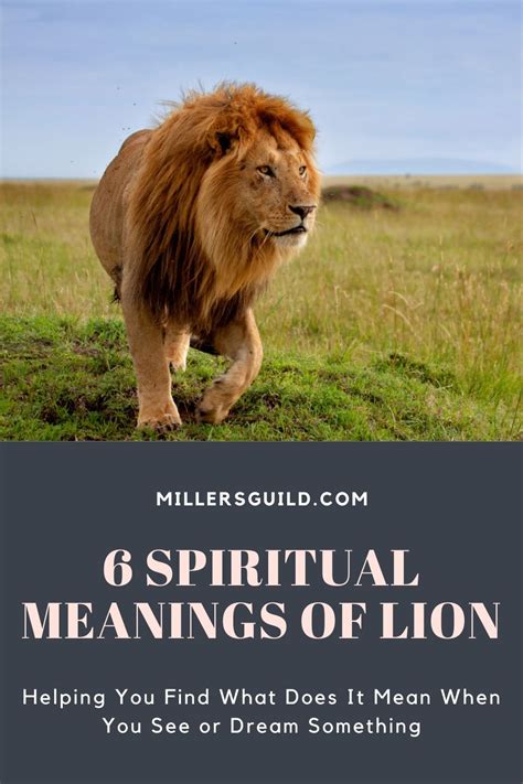 6 Spiritual Meanings Of Lion