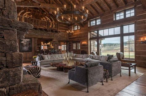 Rustic Modern Mountain Ranch Nestled In The Rugged Montana Landscape