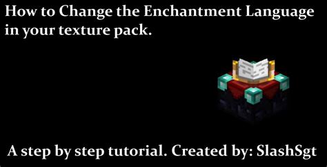 Here is how to make enchantment table in language on pc or mac. How to change the Enchantment Language to English ...
