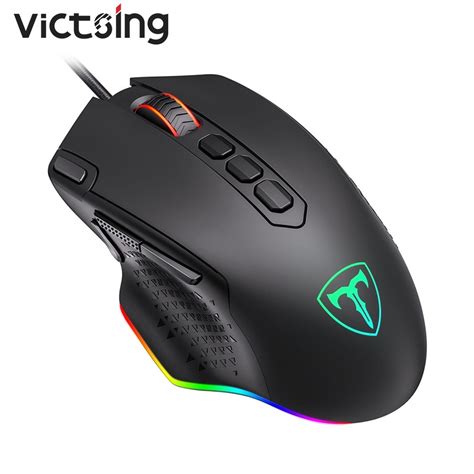 Victsing Pc257 Gaming Mouse Wired 12000 Dpi Rgb Backlit 10 Programmable