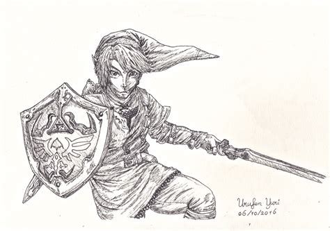 Link From Legend Of Zelda For Inktober