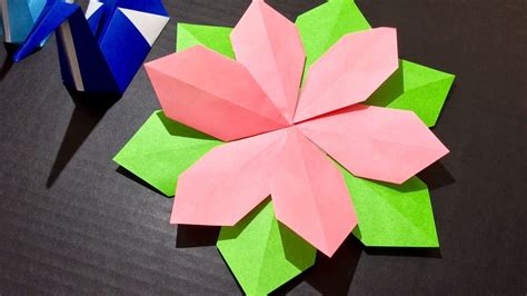 Origami Paper Craft Flower Tutorial 5 Minute Quick Crafts