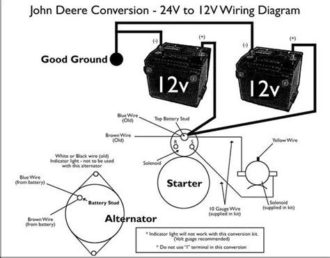 Id read a post by gerald j. John Deere 4020 24v To 12v Conversion Wiring Diagram