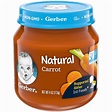 Gerber 1st Foods Natural Carrot Baby Food 4 oz. Jar - Walmart.com ...