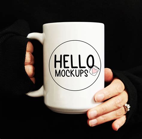 Coffee Mug Mockup 15oz White Ceramic Download Mockups File Etsy Canada