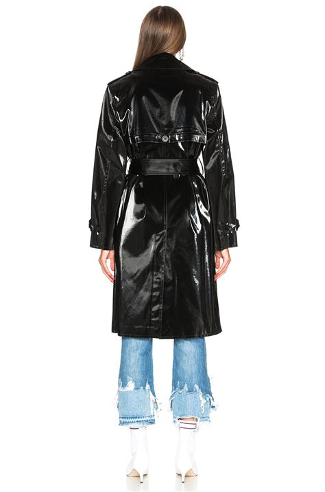 Helmut Lang Flasher Trench Coat In Black Fwrd
