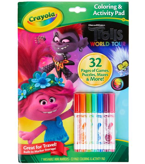 Print trolls coloring pages for free and color our trolls coloring! Crayola Trolls 2 Coloring Activity Book | JOANN