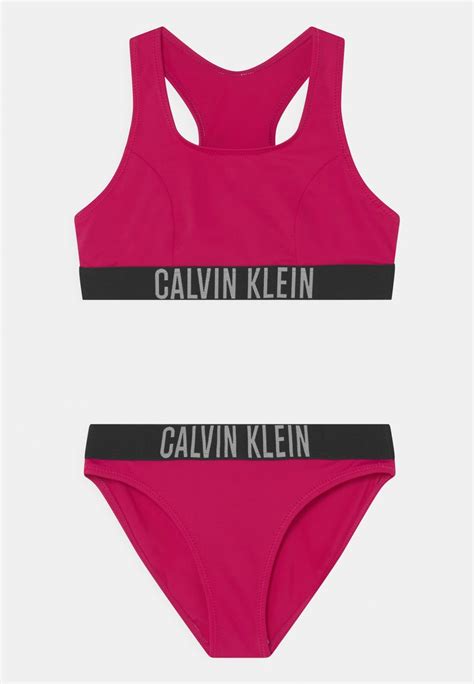 Calvin Klein Swimwear Bralette Set Bikini Royal Pink Pink Zalando At