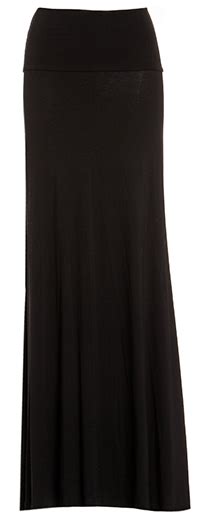 Jersey Knit Maxi Skirt In Black DAILYLOOK