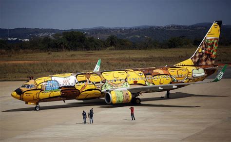 The Brazilian National Team Airplane For The World Cup