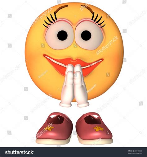 Emoticon Praying Stock Illustration 23015638 Shutterstock