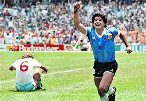 35 Years Since Diego Maradona Vs England Goal Of The Century Hand Of God Mundo Albiceleste