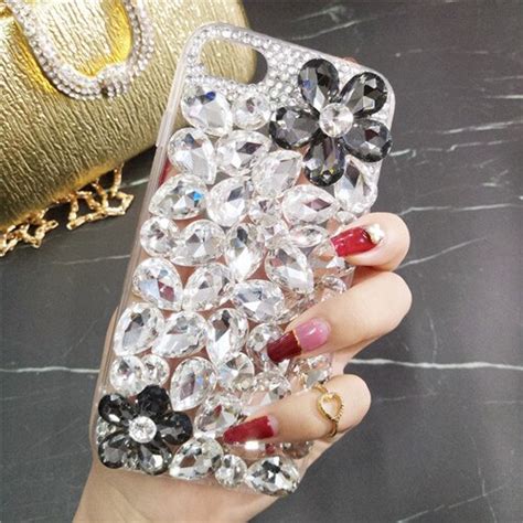 Lamadiaa Bling Rhinestone Crystal Diamond Fox And Crown Soft Back Phone