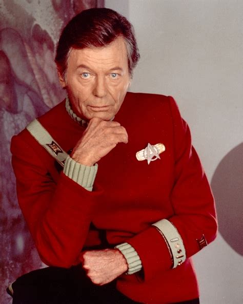 The Final Portrait Of Deforest Kelley In His Role As Doctor Mccoy From
