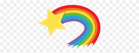 Rainbow Shooting Star Transparent Png Shooting Stars Png Flyclipart