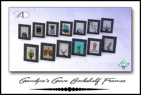 Sims 4 Designs Grandpas Grove Bookshelf Frames • Sims 4 Downloads