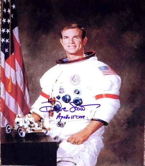 Apollo 15 Astronaut And Moonwalker Dave Scott Original Signed 8x10