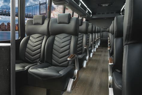 F 550 Luxury Shuttle Mini Bus Interior Seating 3 Aspen Limousine Service