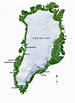 Large detailed relief map of Greenland with cities | Greenland | North ...