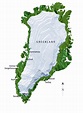 Large detailed relief map of Greenland with cities | Greenland | North ...