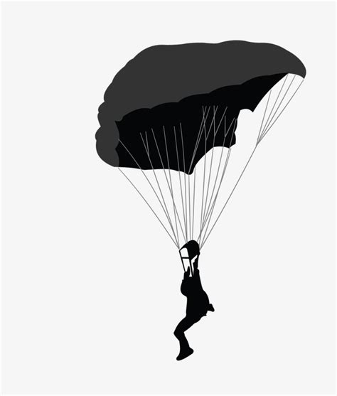 Skydiving Silhouette At Getdrawings Free Download