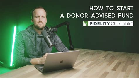 how to setup a giving account with fidelity charitable youtube