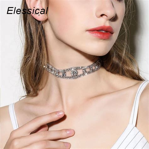 Elessical 2017 Hot Collar Choker Necklace Boho Fashion Trend Crystal