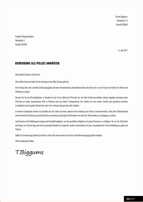 Vielleicht habt ihr noch ein bisschen bangen die richtige stellungnahme auf papier zu bringen. Bewerbung Polizei Vorlage