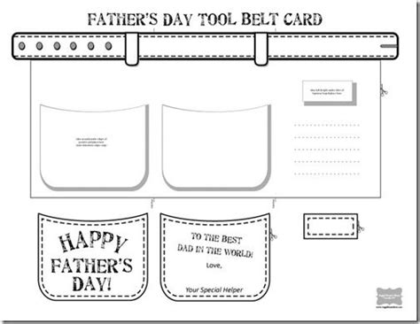 Tool Belt Fathers Day Card Angel Street Mom Artesanías para el día